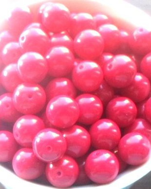 Margele sticla rosu zmeura 8 mm cal. I