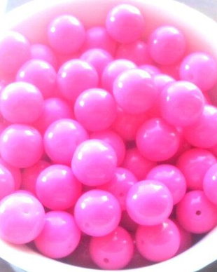 Margele sticla fucsia 8 mm cal. I