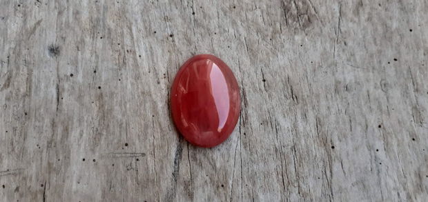 Cabochon cuart cherry, 30x22 mm