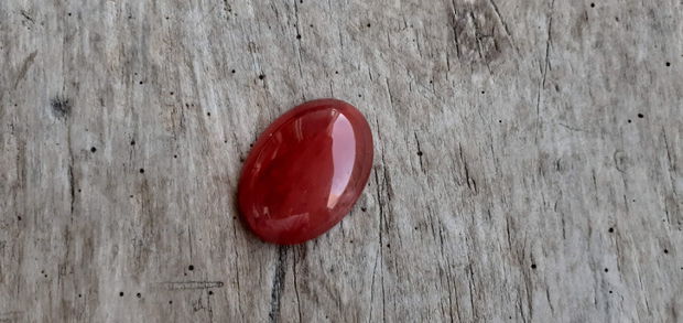 Cabochon cuart cherry, 30x22 mm