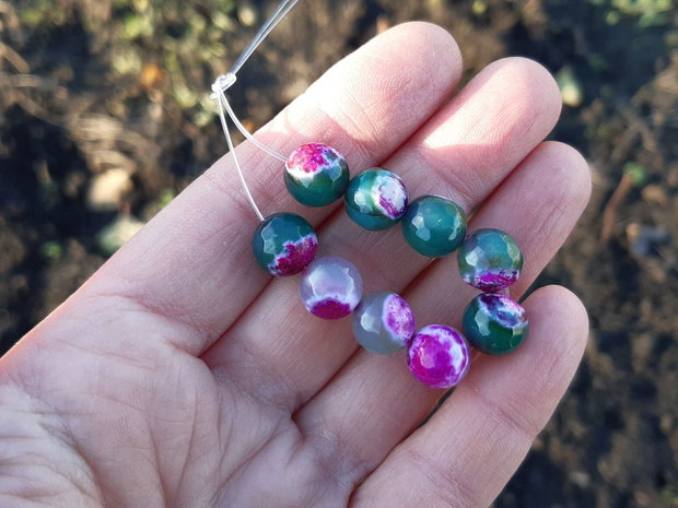 Agate green peach