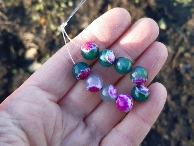 Agate green peach