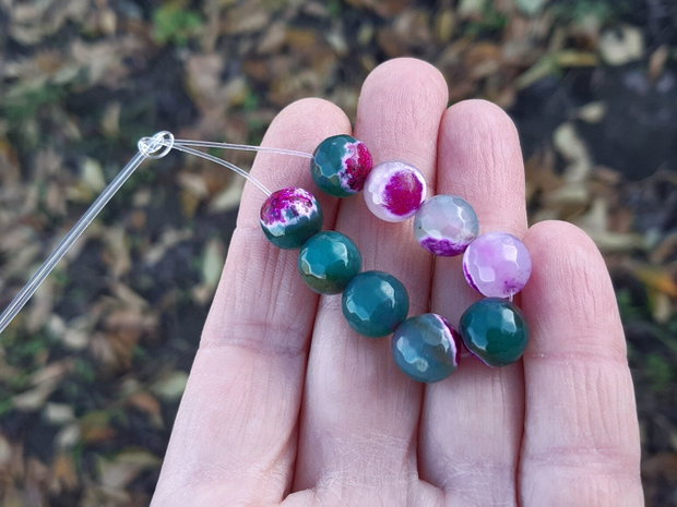 Agate green peach