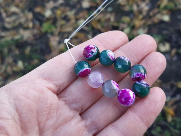 Agate green peach