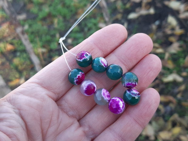 Agate green peach