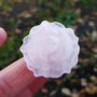 Pandant sculptat rose quartz