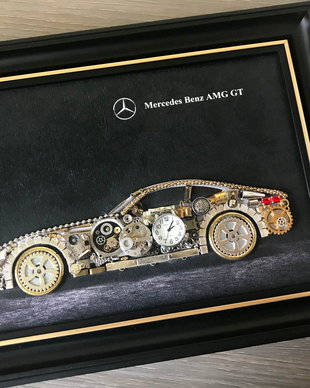Mercedes Benz Cod M 480・Steampunk Art・Industrial Decor Vintage・Bijuterii steampunk・Cadouri Barbati