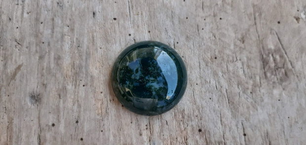 Cabochon agata indiana verde, 25 mm