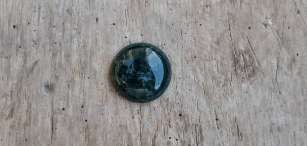 Cabochon agata indiana verde, 25 mm