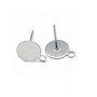 Tortite cercei otel inoxidabil cu platou 8mm (1per)  INOX-T 033