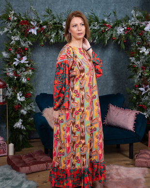 Rochie maxi cu ananas