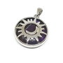 Pandantiv ametist cu soare si luna 32x27x7mm GSLAK 735