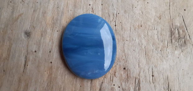 Cabochon opal albastru african 34x27 mm