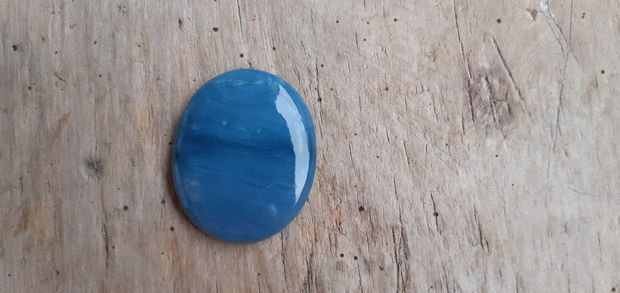 Cabochon opal albastru african 34x27 mm