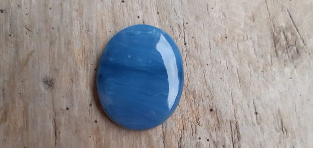 Cabochon opal albastru african 34x27 mm