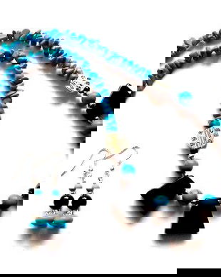 set cu turcoaz si onix 36816