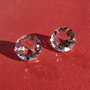 (2 bucati) Gema din cristal de stanca pentru montura aprox 12x6.5 mm