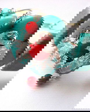 bratara coral si turcoaz 10061