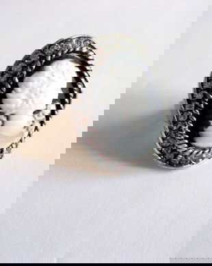 inel camee cu marcasite 14734