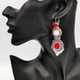 Rezervat Cercei Red & Pearls