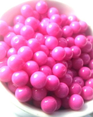 Margele sticla fucsia 6 mm cal. I