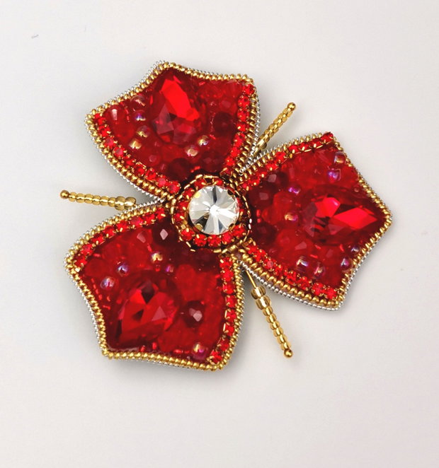 Vandut Brosa Red & Gold