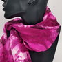 Esarfa din MATASE NATURALA Magenta-Fucsia