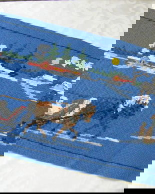 Mileu goblen peisaj de iarna-