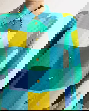 Bluza in nuante de turcoise