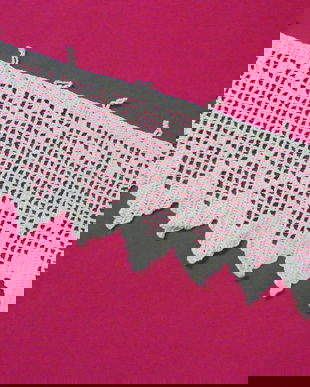 Dantela ocru 51 cm(perdeluța)