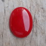Cabochon jad rosu, 40x30 mm