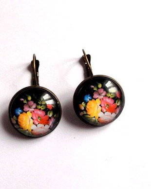 cercei cu motiv floral 38101