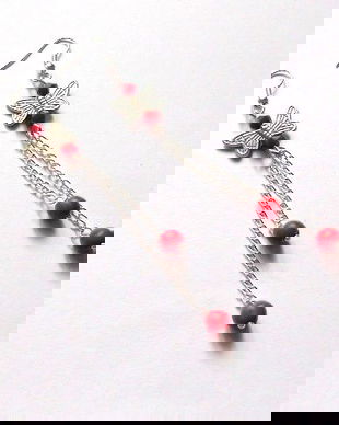 cercei howlite rosu 36918