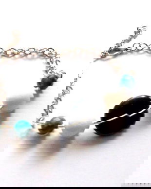 bratara coral alb si criocolla 36834