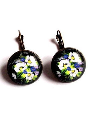 cercei cu motiv floral 38104