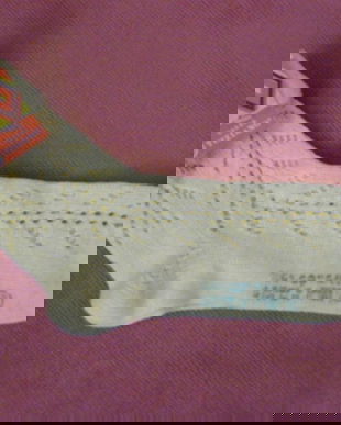 Noi-sosete dantelate bumbac