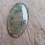 Cabochon  prehnit natural, 42x25 mm