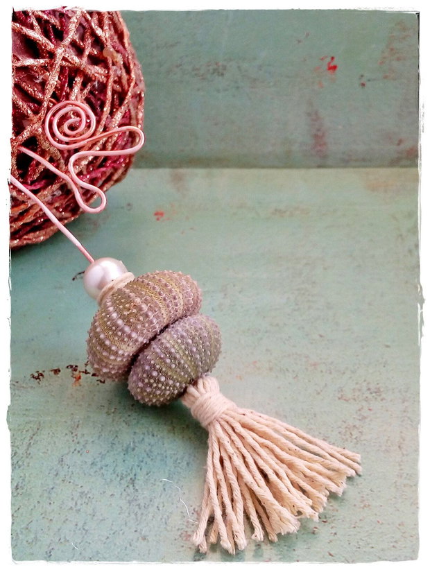 Decoratiuni din arici de mare ~ Rustic Christmas