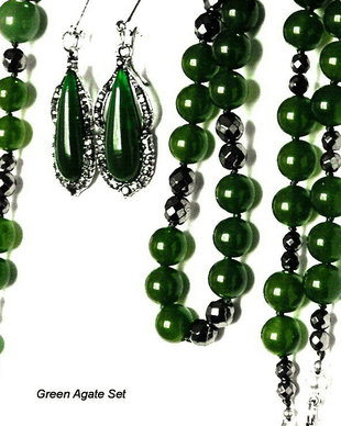 Set cu Agate verzi (341)