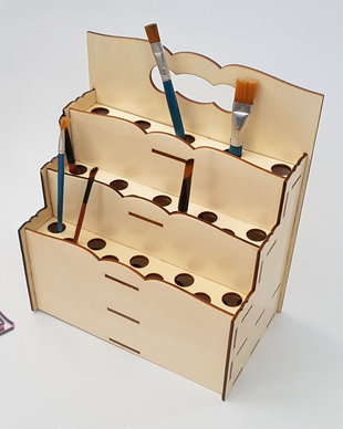 Cutie organizator pensule,blanc
