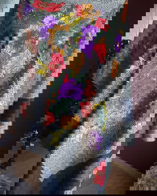 ESARFA MATASE VEGETALA SUPERBA 105/95 CM MADE IN ITALY