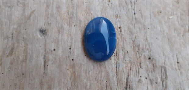 Cabochon opal albastru african, 21x15 mm