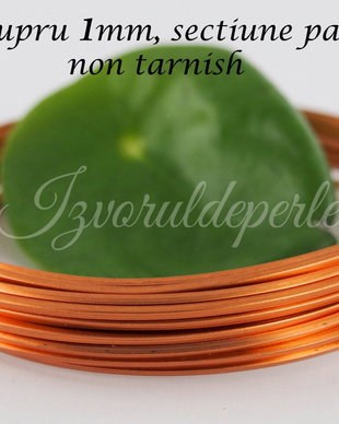 Sarma cupru 1mm, sectiune patrata, NT (1)