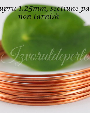 Sarma cupru 1.25mm, sectiune patrata, NT (1)