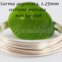 Sarma argintata 1.25m, sectiune patrata, NT (1)