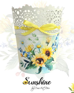 Ghiveci decorativ floarea soarelui - 130844