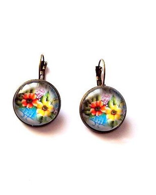 cercei cu motiv floral 38154