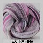 lana extrafina -MULTICOLOR roz/gri-50g