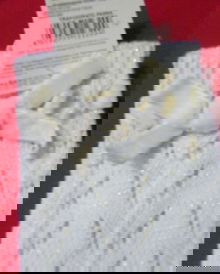 Noi-jambiere dantelate-lurex-fundița