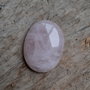 Cabochon cuart roz, 40x30 mm